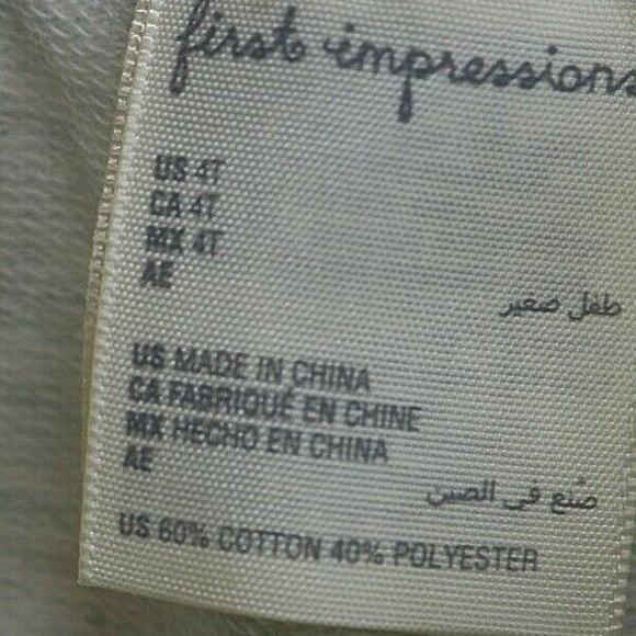 NWT First Impressions Boys White Pull On Pants Toddler Size 4T - Picture 7 of 8